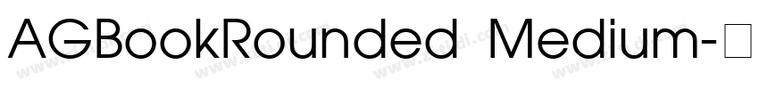 AGBookRounded Medium字体转换